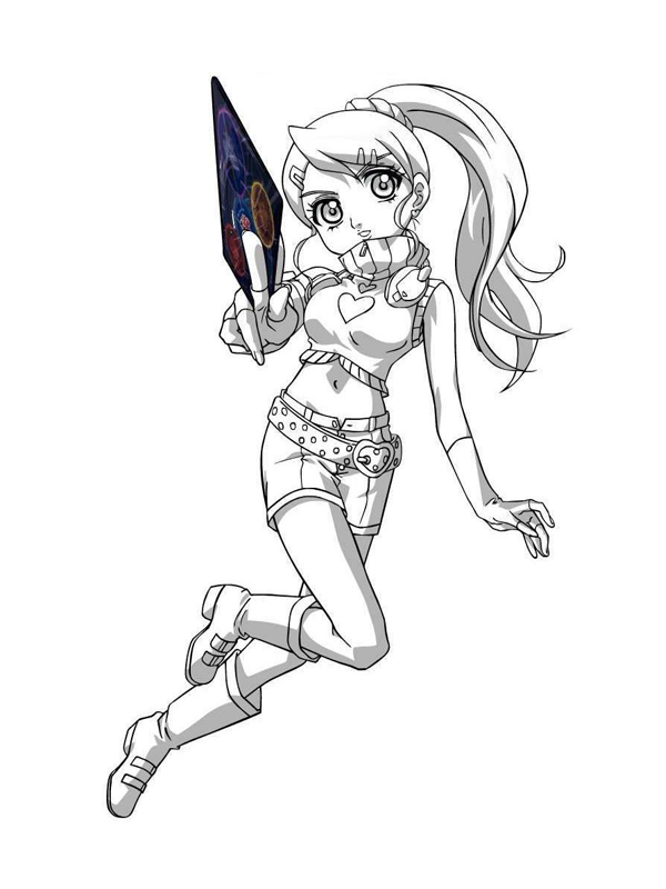 coloriage bakugan julie